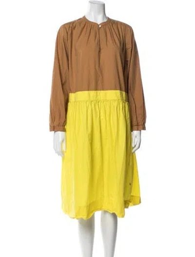 Pre-owned Clare V Midi Length Dress In Yellow