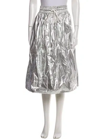 Pre-owned Clare V Midi Length Skirt In Gray