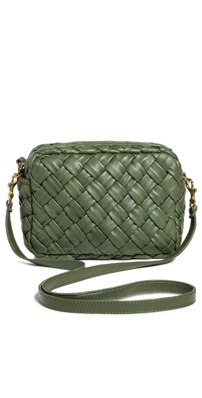 Clare V Midi Sac Bag Army Puffy Woven