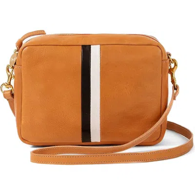 Clare V . Midi Sac Leather Crossbody Bag In Brown