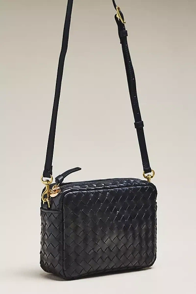 Clare V Midi Sac Leather Crossbody Bag In Blue
