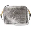 Clare V . Midi Sac Woven Crossbody Bag In Silver