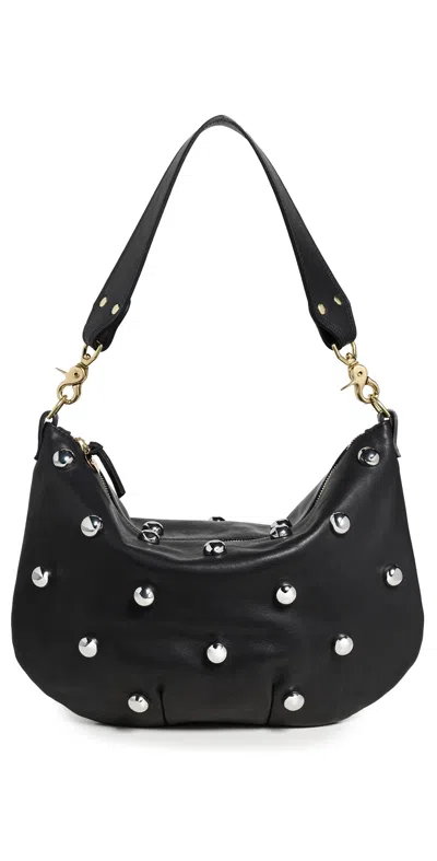 Clare V Moyen Messenger Bag Black Naturelle