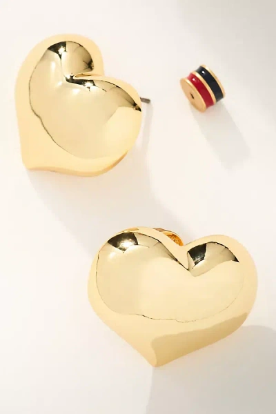 Clare V Mylar Heart Post Earrings