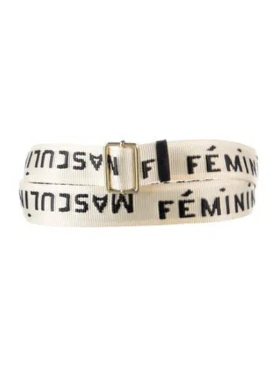 Pre-owned Clare V Nylon Belt In Neutrals