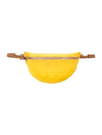 Pre-owned Clare V Nylon Shoulder Bag In Yellow