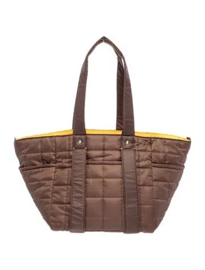Pre-owned Clare V Nylon Tote In Brown
