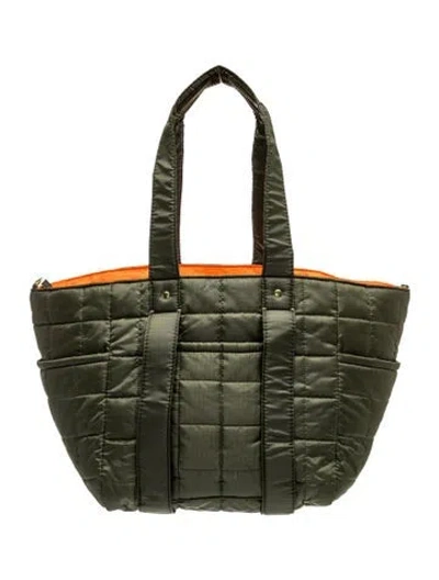 Pre-owned Clare V Nylon Tote In Green