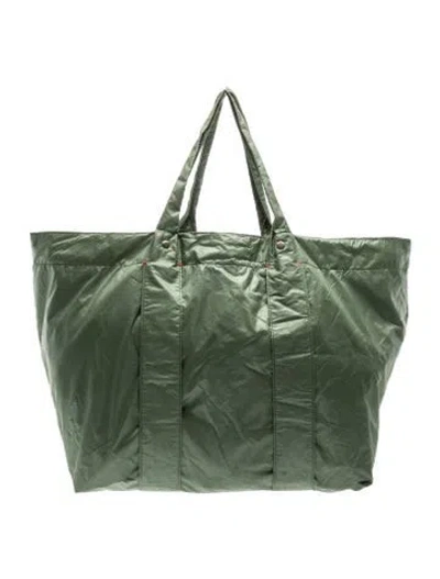 Pre-owned Clare V Nylon Tote In Green