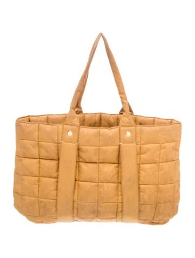 Pre-owned Clare V Nylon Tote In Yellow