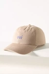 Clare V Oui Baseball Cap In Beige