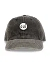 Clare V Oui Denim Baseball Cap In Brown