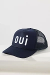 Clare V Oui Trucker Hat In Blue