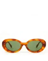 Clare V Oval Sunglasses, 55mm