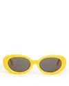 Clare V Oval Sunglasses, 55mm