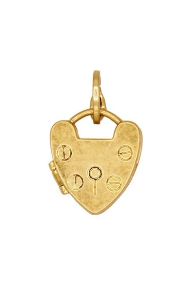 Clare V . Padlock Locket In Gold