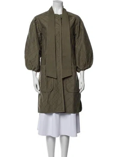 Pre-owned Clare V Parka In Green