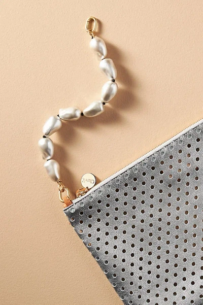 Clare V Pearl Top Handle Strap In Gray