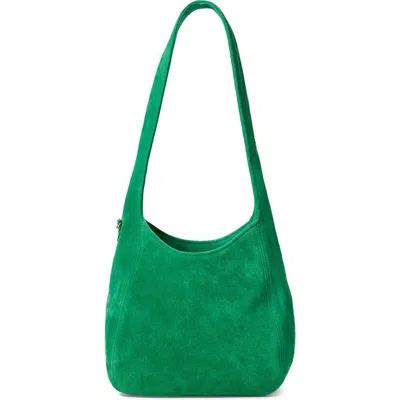 Clare V . Petit Bando Suede Shoulder Bag In Blue