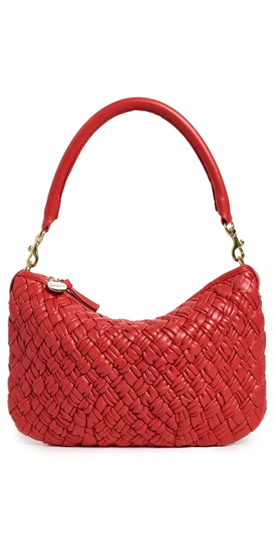 Clare V Petit Moyen Bag Rossa Puffy Woven Nappa In Red