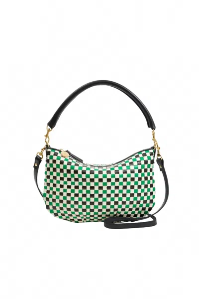 Clare V Petit Moyen Messenger Bag In Green Apple In Multi