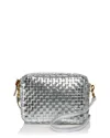 Clare V . Petit Moyen Messenger Bag In Silver