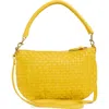 Clare V . Petit Moyen Woven Leather Messenger Bag In Multi
