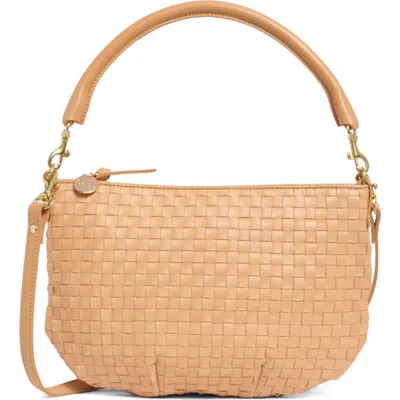 Clare V . Petit Moyen Woven Leather Messenger Bag
