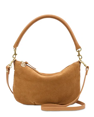 Clare V Petit Moyn Suede Convertible Crossbody Bag In Orange