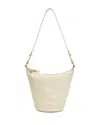 Clare V . Petite Jeanne Woven Shoulder Bag In Cream Chalk