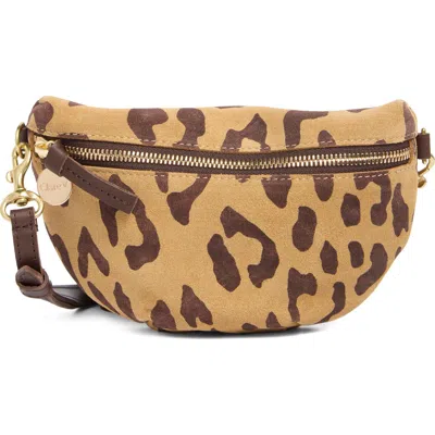 Clare V . Petite Pablo Cat Suede Belt Bag In Orange