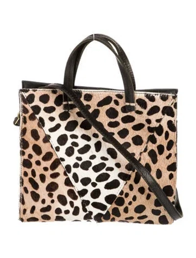 Pre-owned Clare V Ponyhair Shoulder Bag In Black