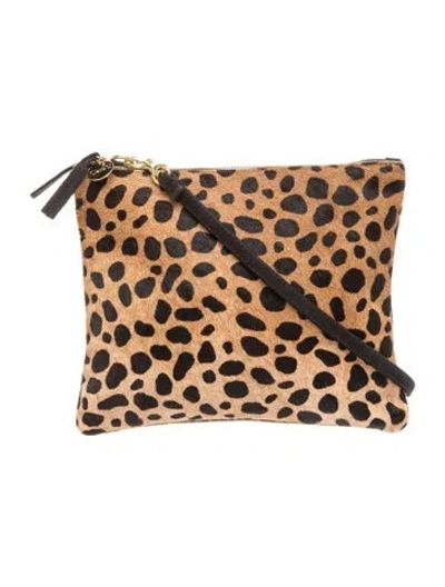 Pre-owned Clare V Ponyhair Shoulder Bag In Brown