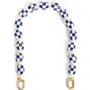 Clare V . Porcelain Checker Shortie Strap In Purple