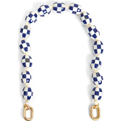 Clare V . Porcelain Checker Shortie Strap In Purple