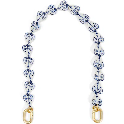 Clare V . Porcelain Heart Shortie Strap In Multi