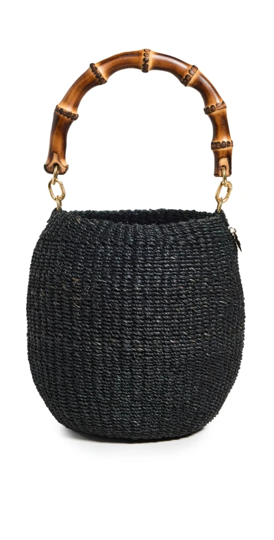 Clare V Pot De Miel Top Handle Bag In Black