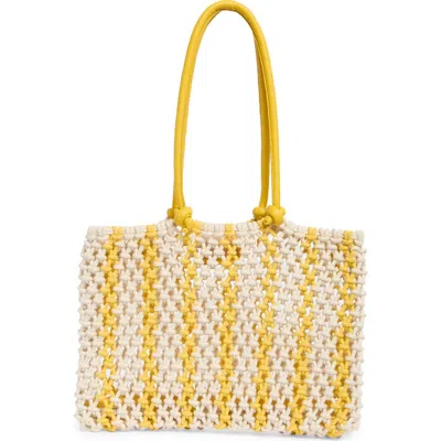 Clare V . Sandy Woven Market Tote
