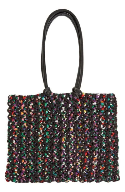 Clare V . Sandy Woven Market Tote In Multi
