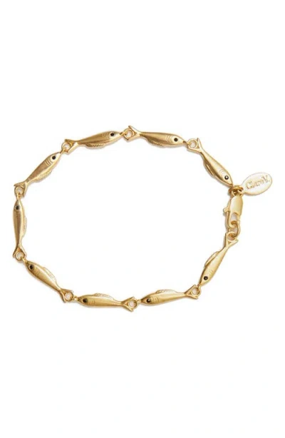 Clare V . Sardine Link Bracelet In Gold