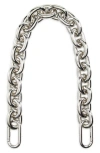 Clare V . Shortie Chain Strap In Silver
