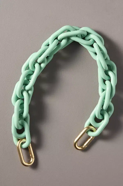 Clare V Shortie Resin Bag Strap In Green