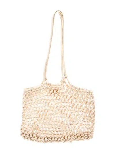 Pre-owned Clare V Shoulder Bag In White