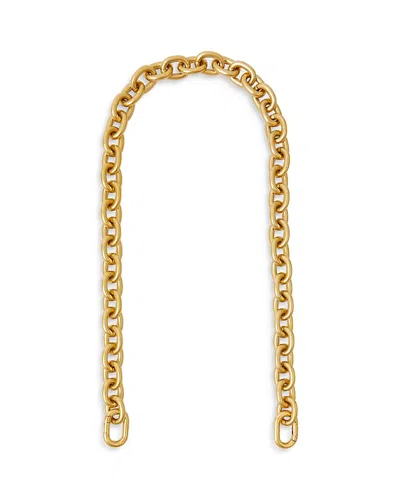 Clare V Shoulder Strap - Mini Link Chain In Vintage Gold