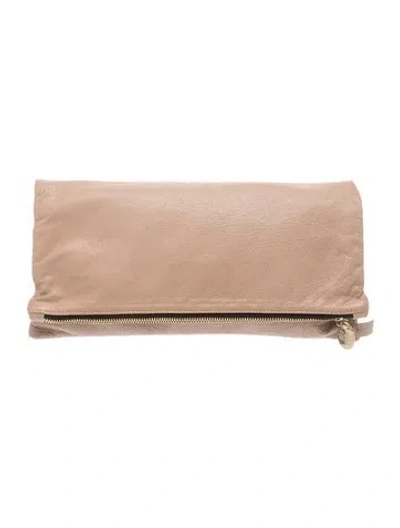 Pre-owned Clare V Signature Clutch In Brown