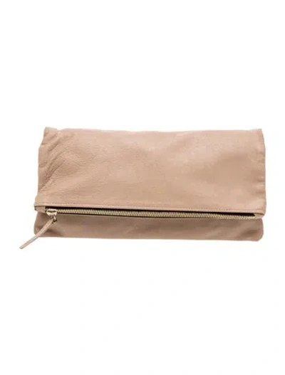 Pre-owned Clare V Signature Clutch In Brown