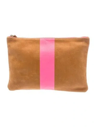 Pre-owned Clare V Signature Clutch In Brown