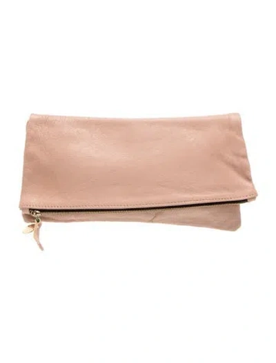 Pre-owned Clare V Signature Clutch In Neutrals
