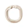 Clare V Snake Chain Bracelet In Silver In Brown