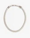 Clare V Snake Chain Collar In Silver In Multi